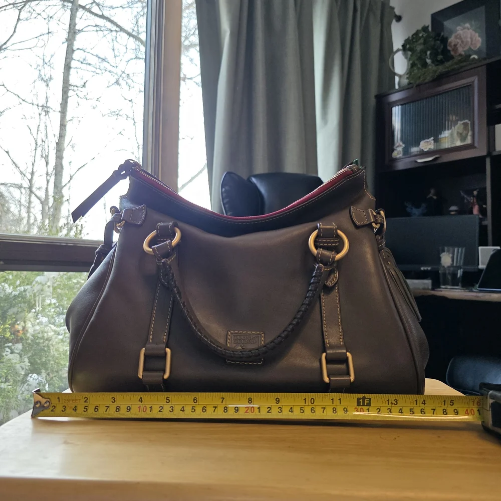 Dooney and Bourke Large Florentine Satchel - Elephant - Picture 9 of 12